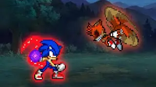 M.U.G.E.N - Kyuubi Sonic Vs Chaos Corrupted Tails