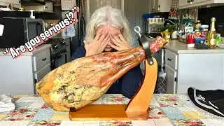 Momma tries a Serrano Ham for the first….and last time 🤣
