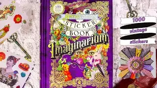 New Imaginarium Antiquarian Sticker Book: flipthrough + review (stationary haul) 📖