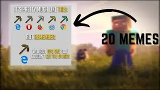 Which browser is BETTER? 20 MEMES IN MINECRAFT😱!