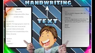 Change text into handwriting easy trick
