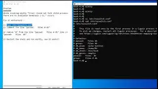[SOLVED] : Error Could not fork child proces while invoking mintty