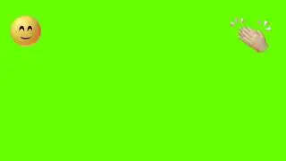 Smile and Clap Emoji Green Screen 😊👏