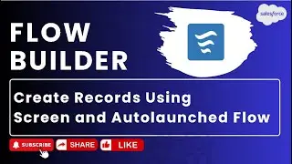 Day 5 : Create Records Using Screen and Autolaunched Flow | Salesforce | Flow Builder 