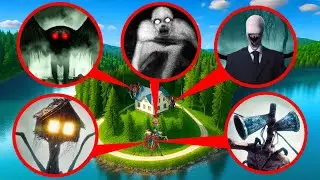CAUGHT on DRONE: Multiple MONSTER Characters at 3AM?! (House Head, Siren Head & More)