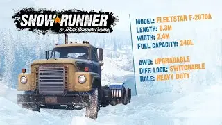 Snowrunner: A look at the Fleetstar F 2070A