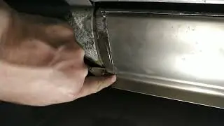 Замена (установка) порога на заклепки на Nissan Wingroad. Левый порог. Часть 1.