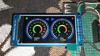 DASHBOARD STM32 TFT ST7789 1.9 GAUGE STM32F401
