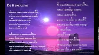 Cancionero - De ti exclusivo