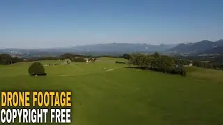 Drone Footage Of A Beautiful Countryside | Copyright Free Stock Video 1440p