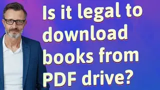 Is it legal to download books from PDF drive?