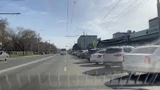 Город Оренбург 18 апреля едем по городу