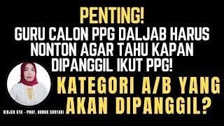 Guru Yang Diprioritaskan Ikut PPG Daljab Tahun 2024!