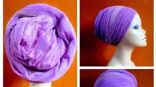 DIY Net Wrap Turban Cap