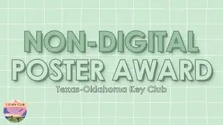 Non-Digital Poster Award