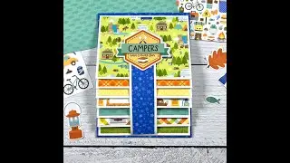 Campers Waterfall Scrapbook Album
