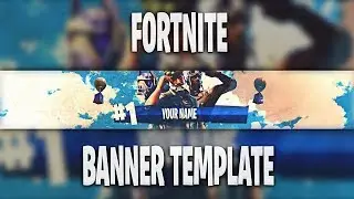 FREE *NEW FORTNITE BANNER TEMPLATE | YOUTUBE BANNER | PSD