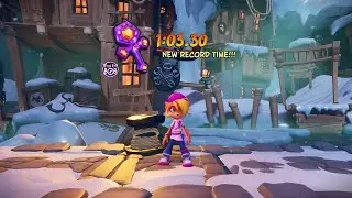 Crash Bandicoot 4 - 106% Walkthrough, Part 84: Snow Way Out (Platinum Time Trial)