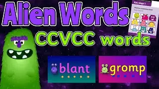ALIEN WORDS PHASE 4 BASICS 4 Group 5: CCVCC WORDS 👽 PHONIC SCREEN PRACTISE 💚 Miss Ellis #alienwords