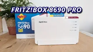 FRITZ!Box 5690 Pro, router compatible con Fibra, Wifi 7 y 6 GHz