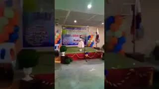 Her first speech in school😍