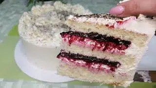 💥БЕРУ ЛЮБУЮ ЯГОДУ из МОРОЗИЛКИ  🍓 ВКУСНЕЙШИЙ ДОМАШНИЙ ТОРТ С ЕЖЕВИКОЙ🍰КРЕМ  ЧИЗ для  начинки💥 ca