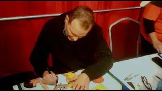 Michael Biehn signing poster