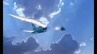 Футаж - Появление самолета