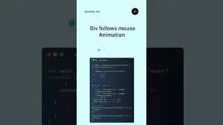Div follow mouse 