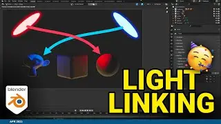🤩 IT'S HERE: Light Linking in Blender!😮(First Look)