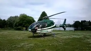The Eurocopter EC-120 Colibri of the Helicopter Centre Helsinki taking off.