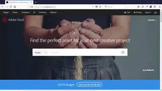 Choosing images from Adobe Stock