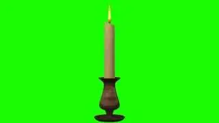 candle in green screen free stock footage