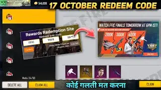 17 october redeem code free fire | free fire today redeem code | skyler character redeem code |