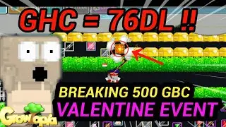 GROWTOPIA VALENTINE EVENT | CUMAN BELI 500 GBC PROFIT 76DL ! #GHC