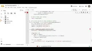 Training captcha using Google Colab