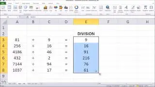 How to Divide Cells in Microsoft Excel 2017