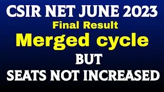 CSIR NET 2023 Results & Cut Off  No. Of Seats Of JRF & LS 2023