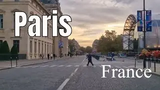 Paris sunset- Driving- French region