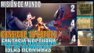 Misión de Mundo OCULTA EN ISLAS HERMANAS *FANTASIA NOCTURNA* - Genshin impact 2.8