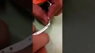 How to resize a watch band by moving pin over
