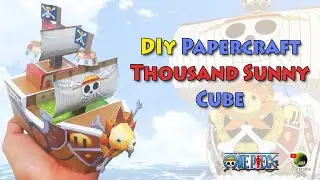 Papercraft Thousand Sunny Cube/Simple - One Piece