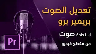 كيف تستعيد الصوت من مقطع صوتي | توتوريال أدوبي بريمير