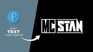 How To Design Text Logo In Mobile | Pixellab | Skystene Productions