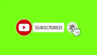 No Copyright Green Screen Subscribe Button Assets Youtube Video Filmora 11 & Adobe Premiere 2022