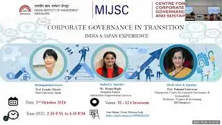 Corporate Governance in Transition: India and Japan Experience | MIJSC