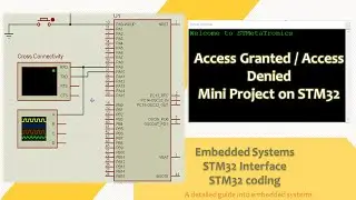 Access Granted Access Denied | Mini Project 3 | UART Interface | STM32 projects | Project Ideas