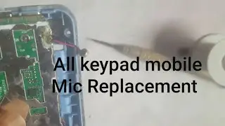 How to repair mic on any keypad mobile.