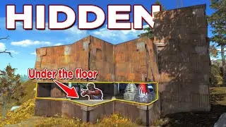 I lived UNDER the FLOOR of a 2x1 BUNKER BASE in Rust Console