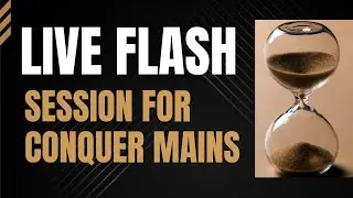 Live FLASH Session for Geography GS1 | CONQUER MAINS with UnderStand UPSC